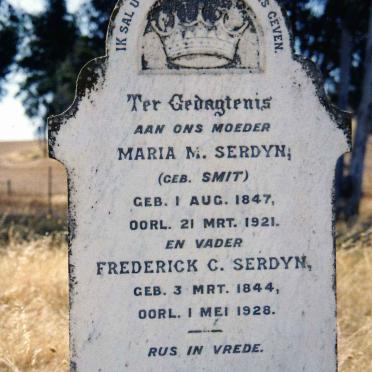 Western Cape, MOORREESBURG district, Karringmelksvlei, farm cemetery