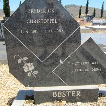 BESTER Frederick Christoffel 1911-1982
