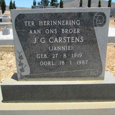 CARSTENS J.G. 1919-1987