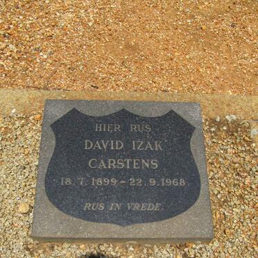 CARSTENS David Izak 1899-1968