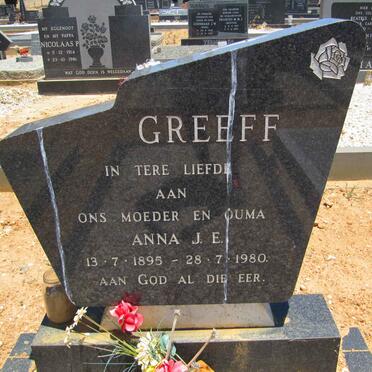 GREEFF Anna J.E. 1895-1980