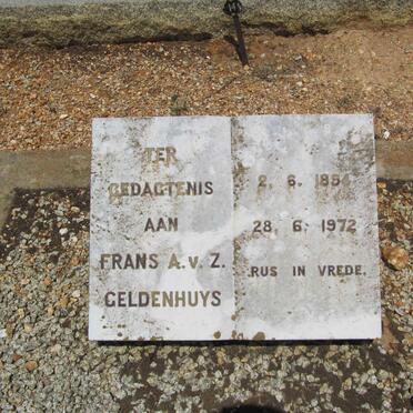 GELDENHUYS Frans A. v. Z. 1894-1972