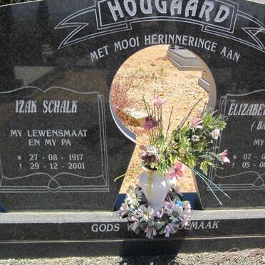HOUGAARD Izak Schalk 1917-2001 &amp; Elizabeth Johanna 1926-2008