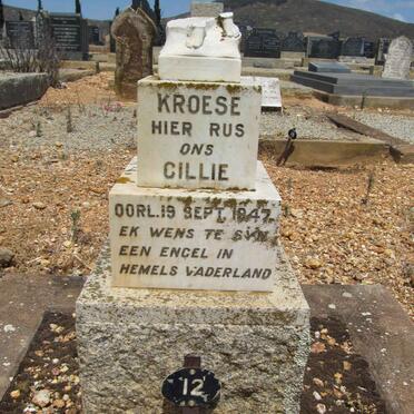 KROESE Cillie -1947