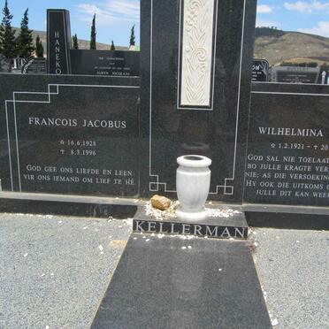KELLERMAN Francois Jacobus 1928-1996 &amp; Wilhelmina Jacoba 1921-2003