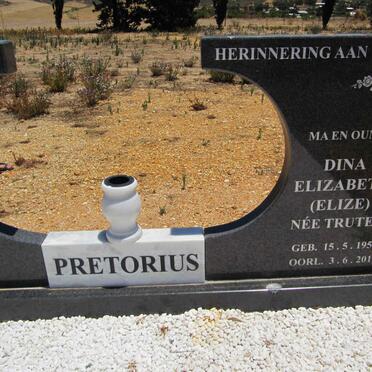 PRETORIUS Dina Elizabeth nee TRUTER 1955-2011