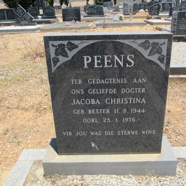PEENS Jacoba Christina nee BESTER 1944-1976