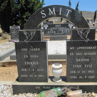 SMIT Frikkie 1905-1986 &amp; Sannie VAN ZYL 1903-1982