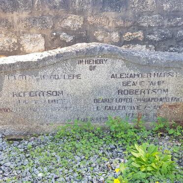 ROBERTSON Alexander Marsh Beauchamp -1975 &amp; Dorothy Magdalene -1981