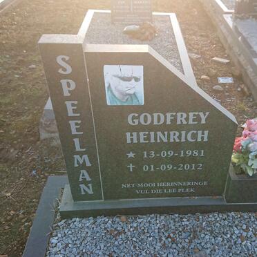 SPEELMAN Godfrey Heinrich 1981-2012