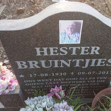 BRUINTJIES Hester 1930-2017