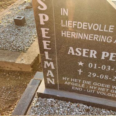 SPEELMAN Aser Petrus 1928-2007