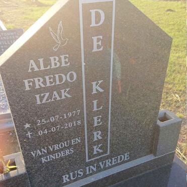 KLERK Albe Fredo Izak, de 1977-2018