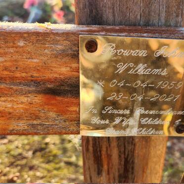 WILLIAMS Rowan John 1959-2021