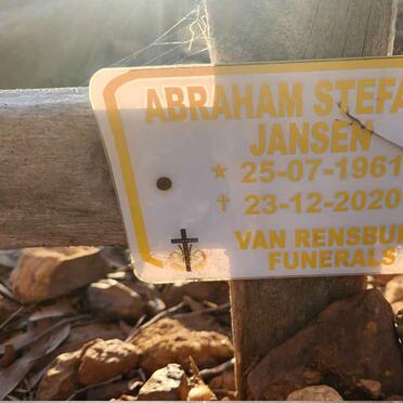 JANSEN Abraham Stefanus 1961-2020
