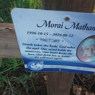 MATHAN Morai 1936-2023