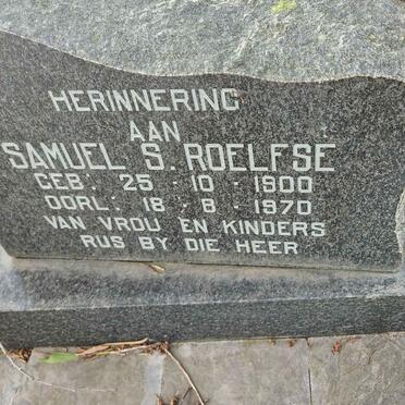 ROELFSE Samuel S. 1900-1970