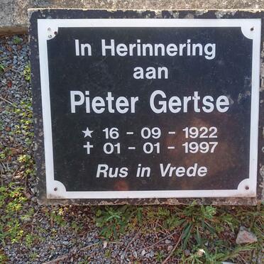 GERTSE Pieter 1922-1997