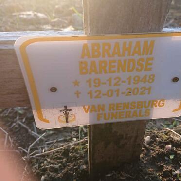 BARENDSE Abraham 1948-2021