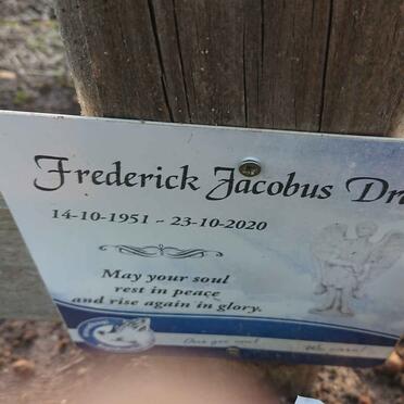 DRAAI Frederick Jacobus 1951-2020