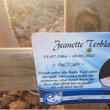 TERBLANCHES Jeanette 1964-2022