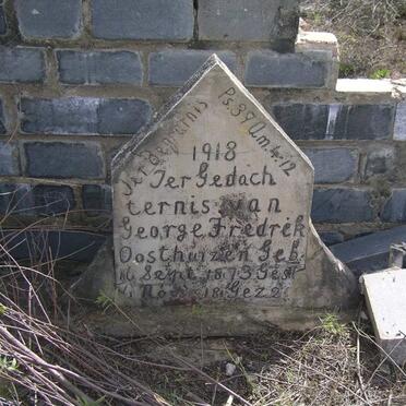 OOSTHUIZEN George Fredrik 1873-1918