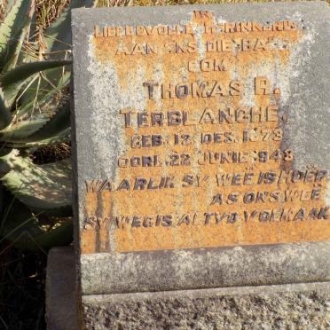 TERBLANCHE Thomas R. 1873-1948