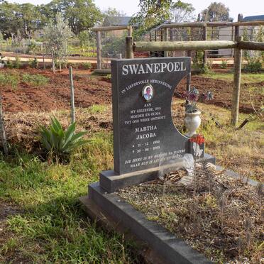 SWANEPOEL Martha Jacoba 1950-2005