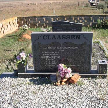 CLAASSEN Jacomina Bertina 1920-1998