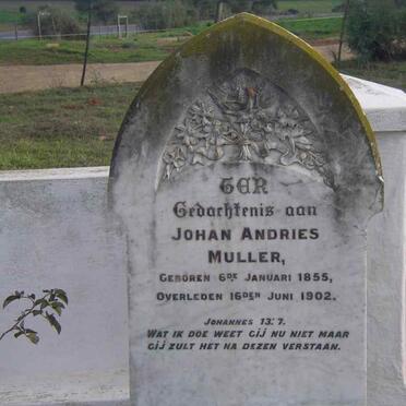 MULLER Johan Andries 1855-1902