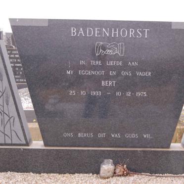 BADENHORST Bert 1933-1975