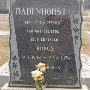 BADENHORST Kobus 1952-1974