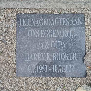 BOOKER Harry E. 1953-2022