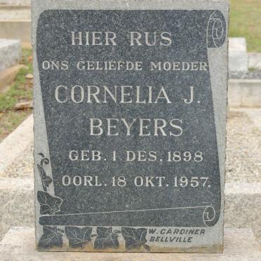 BEYERS Cornelia J. 1898-1957