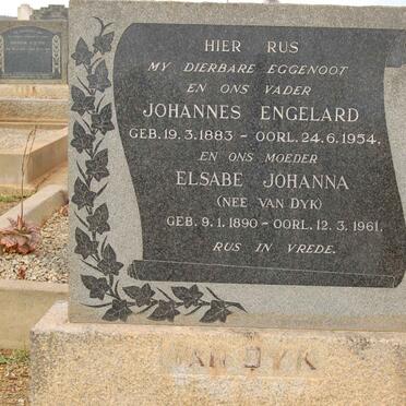 DYK Johannes Engelard, van 1883-1954 &amp; Elsabe Johanna VAN DYK 1890-1961