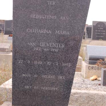 DEVENTER Catharina Maria, van nee VAN DYK 1892-1967