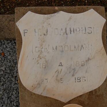 DALHOUSIE F.H.J. nee MOOLMAN 1881-1961