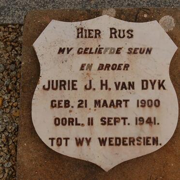 DYK Jurie J.H., van 1900-1941