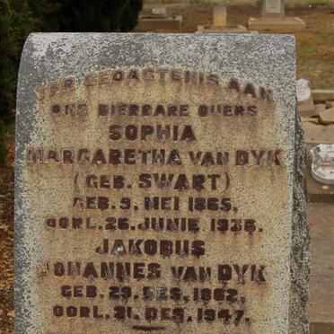 DYK Jakobus Johannes, van 1862-1947 &amp; Sophia Margaretha SWART 1865-1936
