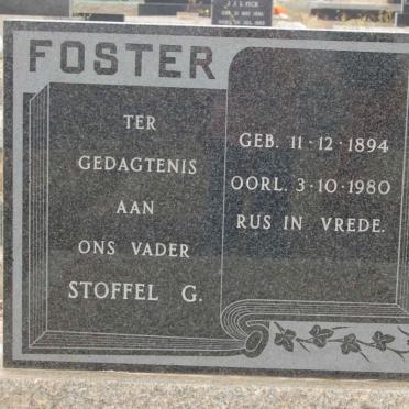 FOSTER Stoffel G. 1894-1980