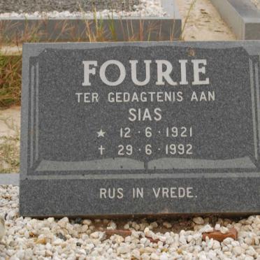 FOURIE Sias 1921-1992