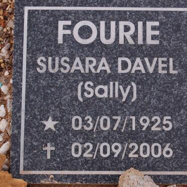 FOURIE Susara Davel 1925-2006