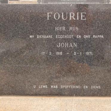 FOURIE Johan 1916-1971