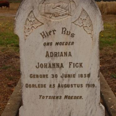 FICK Adriana Johanna 1858-1919