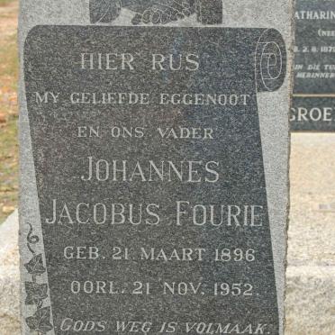 FOURIE Johannes Jacobus 1896-1952