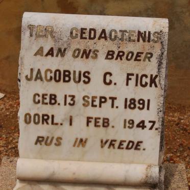 FICK Jacobus C. 1891-1947