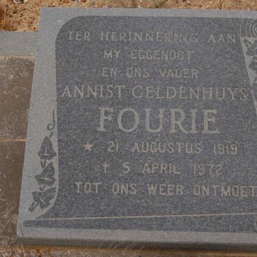 FOURIE Annist Geldenhuys 1919-1972