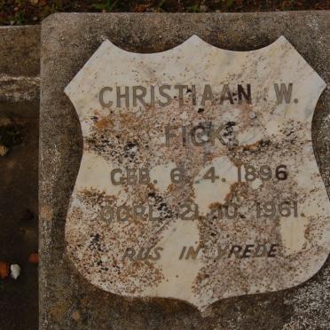FICK Christiaan W. 1896-1961