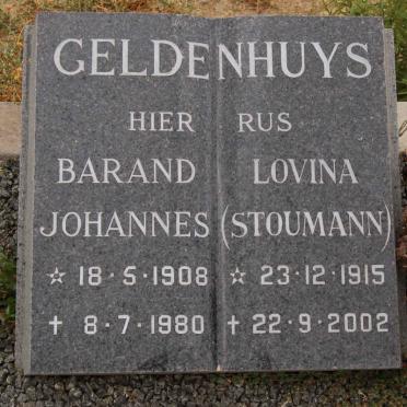 GELDENHUYS Barend Johannes 1908-1980 &amp; Lovina STOUMANN 1915-2002