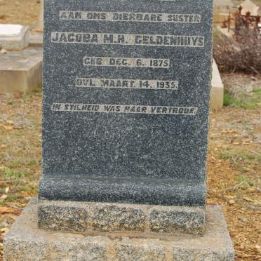 GELDENHUYS Jacoba M.H. 1875-1935